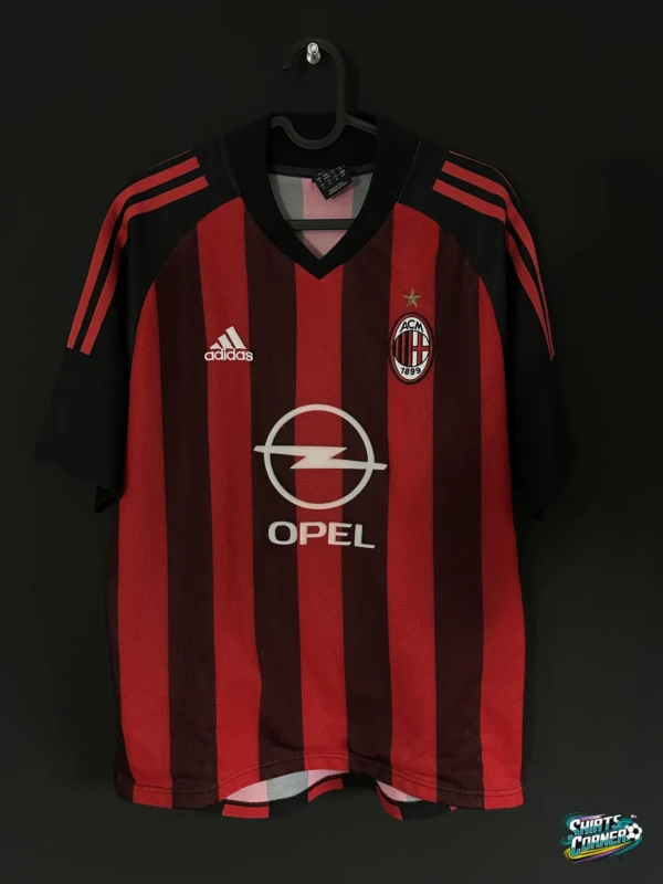 Koszulka AC Milan 2002/03 domowa adidas, przód