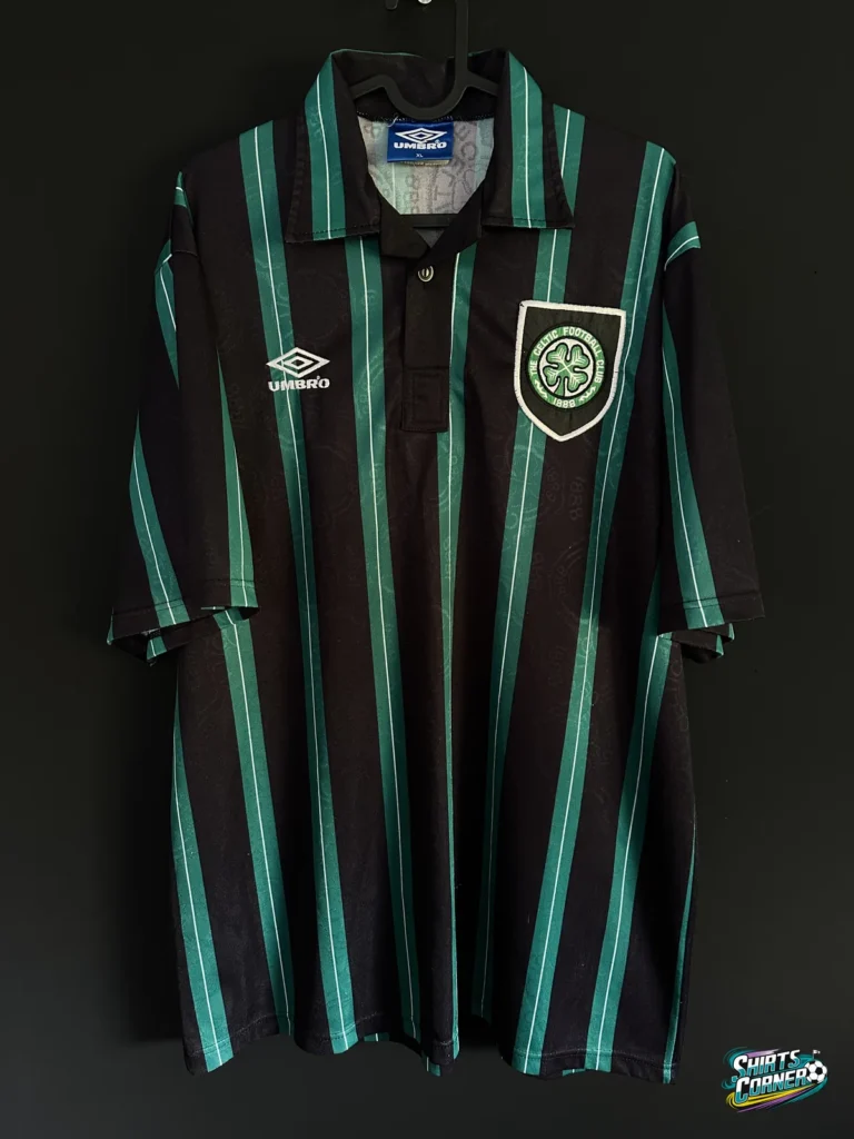 Koszulka Celtic Glasgow 1992/93 wyjazdowa Umbro, przód