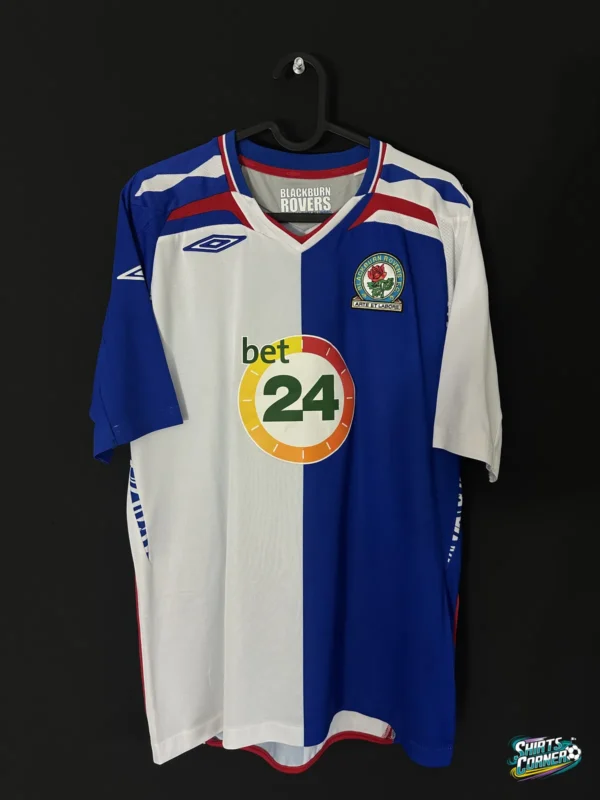 Koszulka Blackburn Rovers 2007/08 domowa Umbro, front