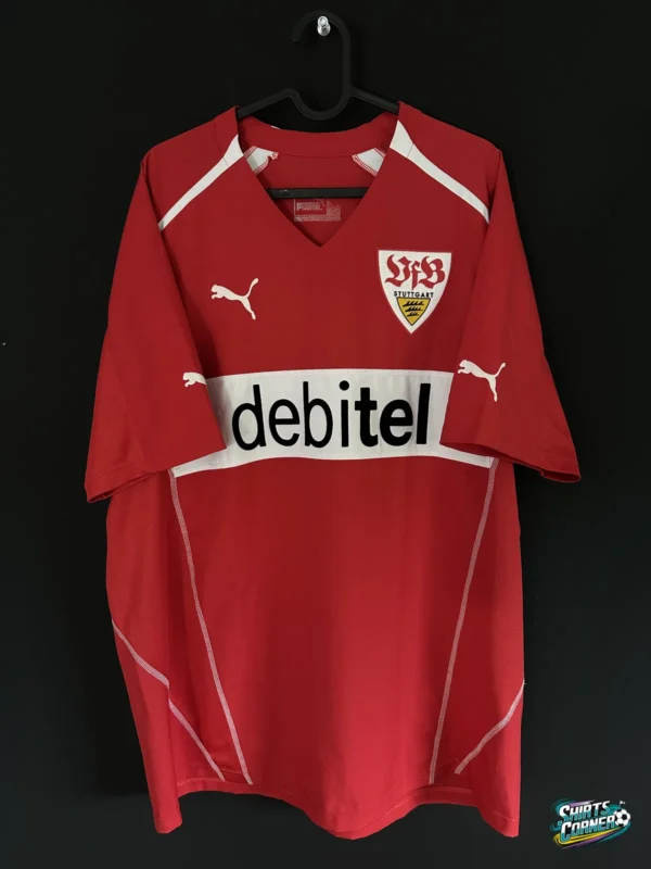 Koszulka VfB Stuttgart 2004/05 wyjazdowa Puma, przód