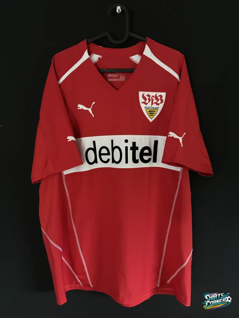 Koszulka VfB Stuttgart 2004/05 wyjazdowa Puma, przód